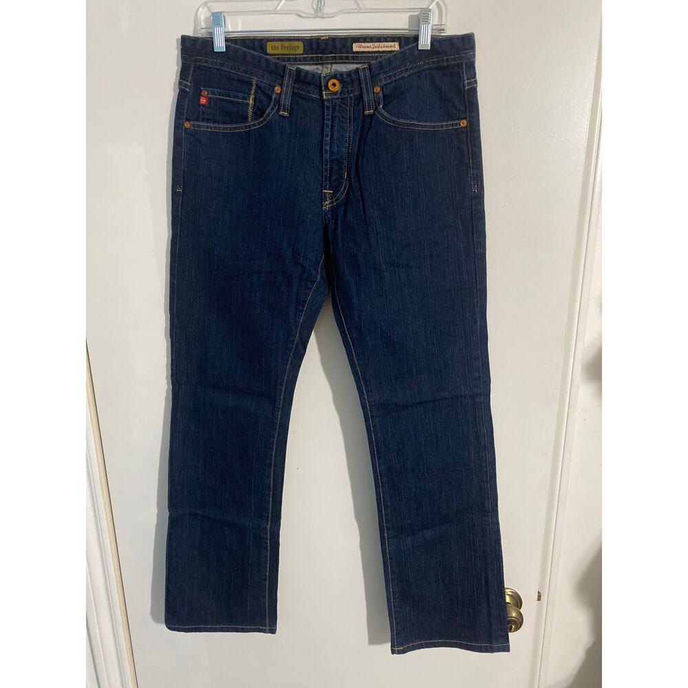 Adriano Goldschmied jeans the protege mens size 31R dark blue denim straight leg